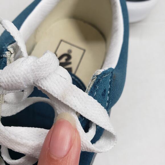 Vans Old Skool Skate Shoes 8 Mens 9.5 Womens Blue Stargazer Pig Suede Casual - Picture 9 of 12